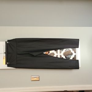 Large vegan leather black leggings NEVER WORN NWOT